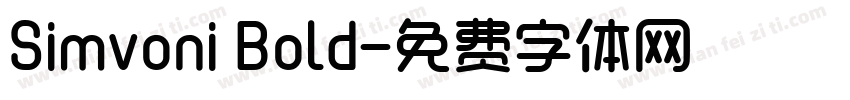 Simvoni Bold字体转换